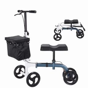 TheLAShop Steerable Knee Scooter Walker w/ Basket & Brake