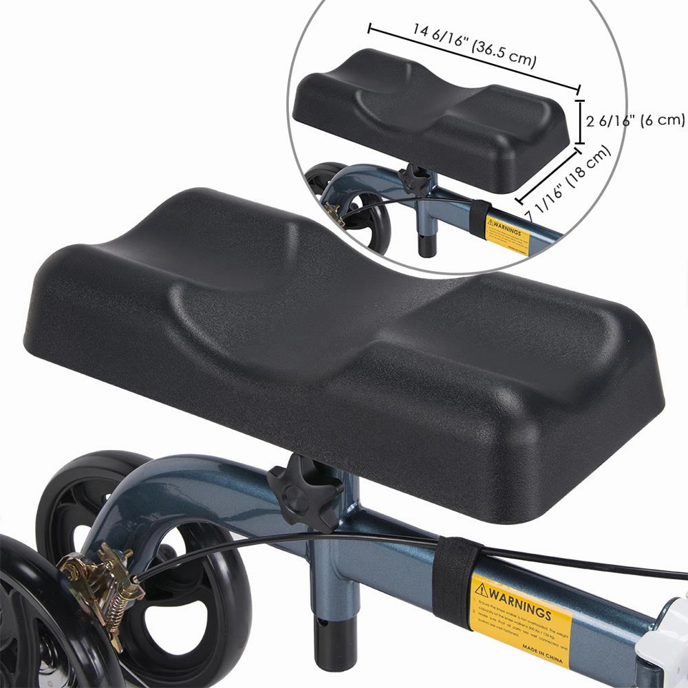 TheLAShop Steerable Knee Scooter Walker w/ Basket & Brake