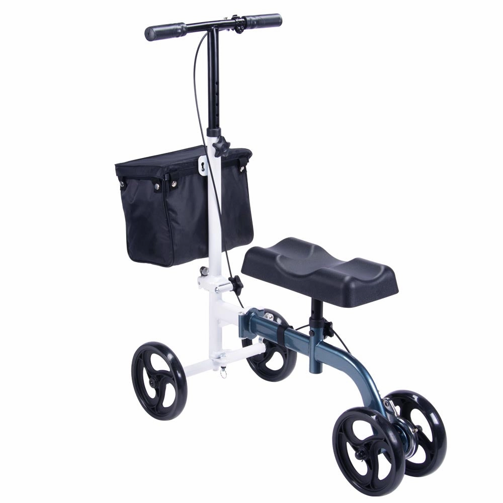TheLAShop Steerable Knee Scooter Walker w/ Basket & Brake