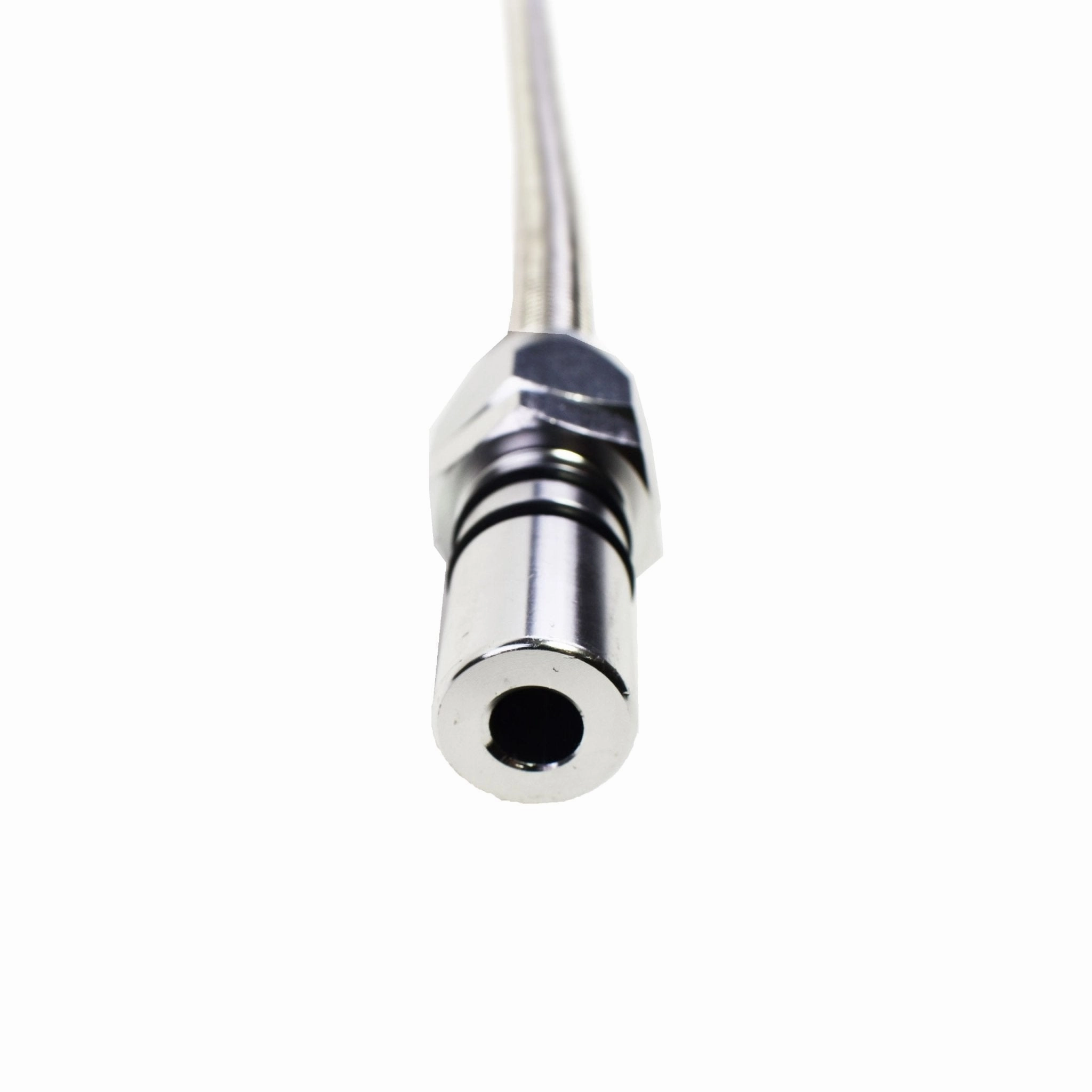 Transmission Dipstick Chrome Plated Billet Aluminum Ends Flexible Firewall Mount Compatible with Ford C4 C-4 Automatic Transmission