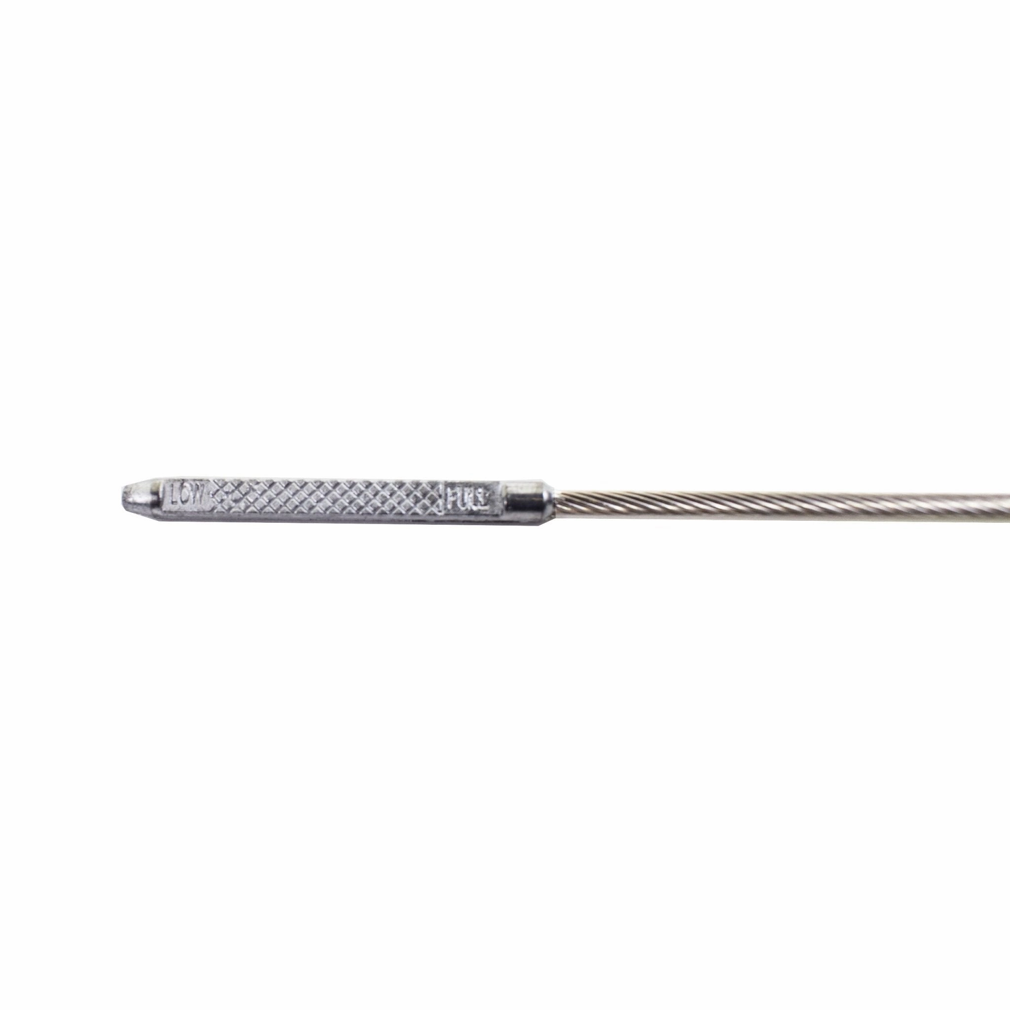 Transmission Dipstick Chrome Plated Billet Aluminum Ends Flexible Firewall Mount Compatible with Ford C4 C-4 Automatic Transmission