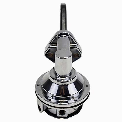 Two Valve Mechanical Fuel Pump for SB Small Block Ford 221 260 289 302 351 Chrome