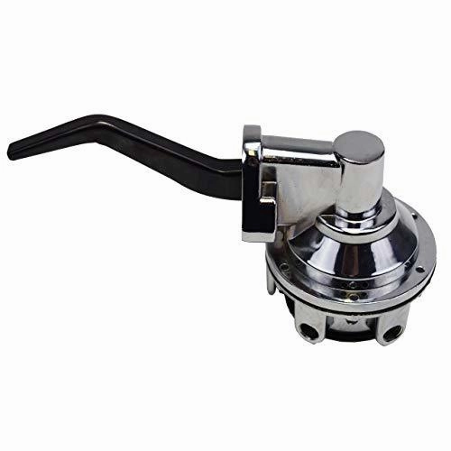 Two Valve Mechanical Fuel Pump for SB Small Block Ford 221 260 289 302 351 Chrome