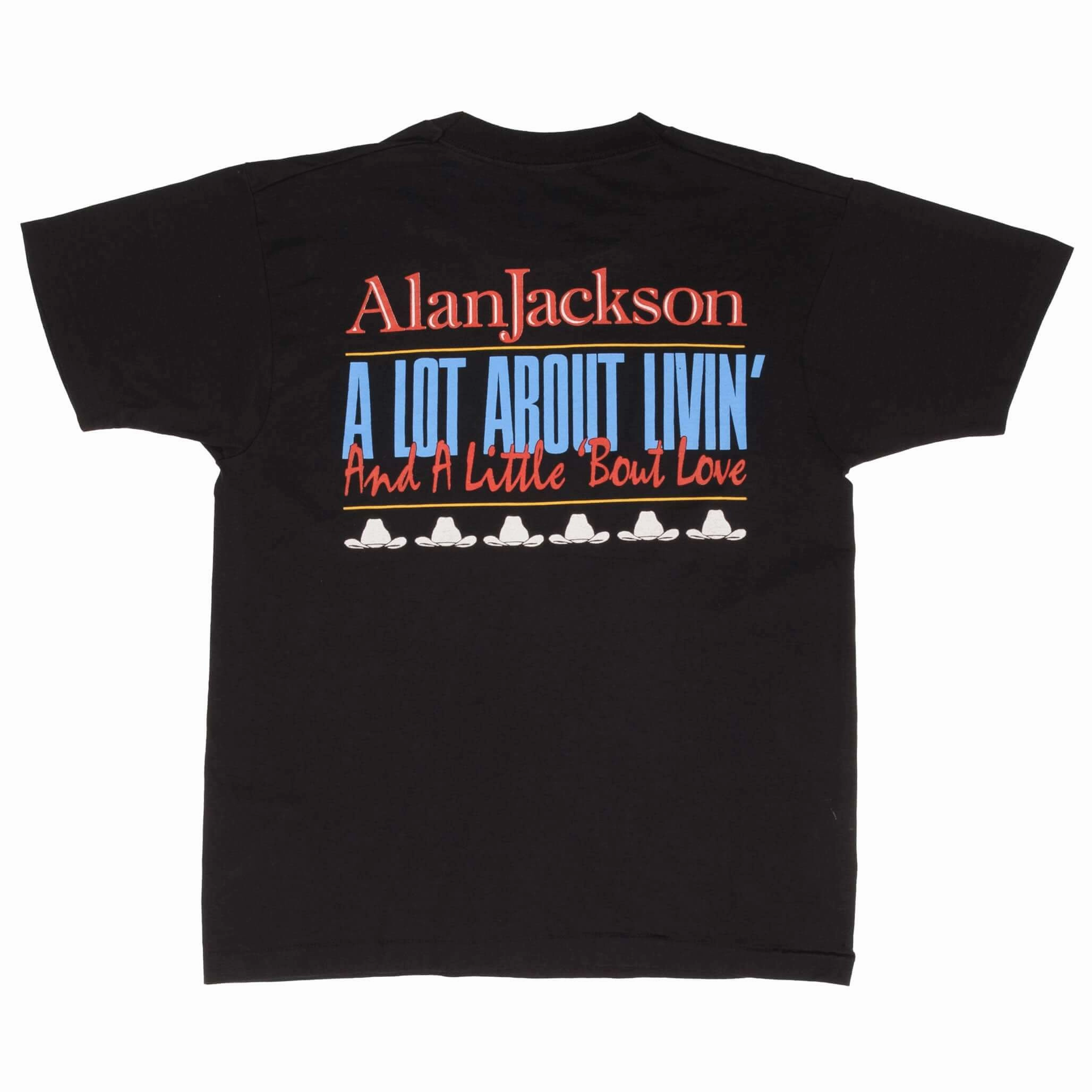 VINTAGE ALAN JACKSON TEE SHIRT 1993 SIZE LARGE MADE IN USA