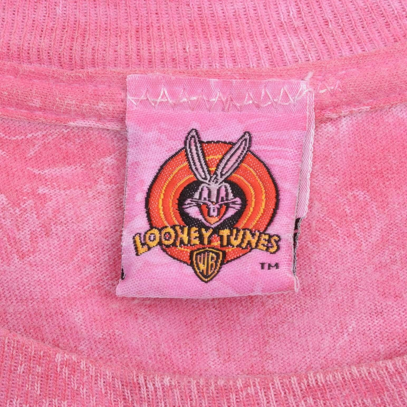 VINTAGE LOONEY TUNES TWEETY NOBODY ASKED YOU PINK TEE SHIRT 1997 SIZE LARGE